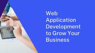 web application development to grow your business