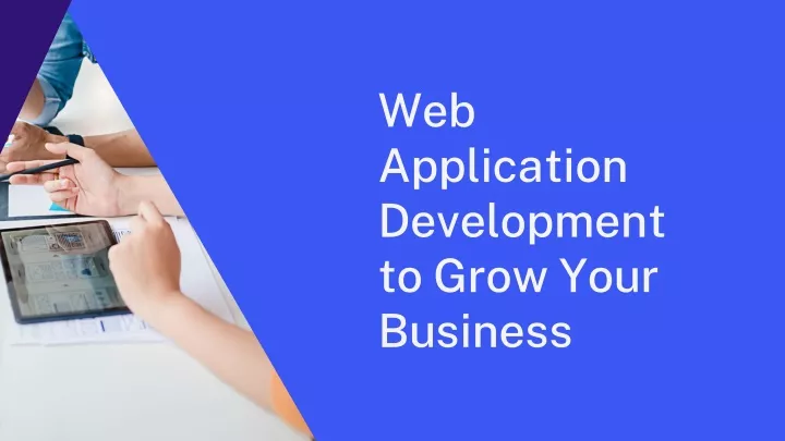 web application development to grow your business