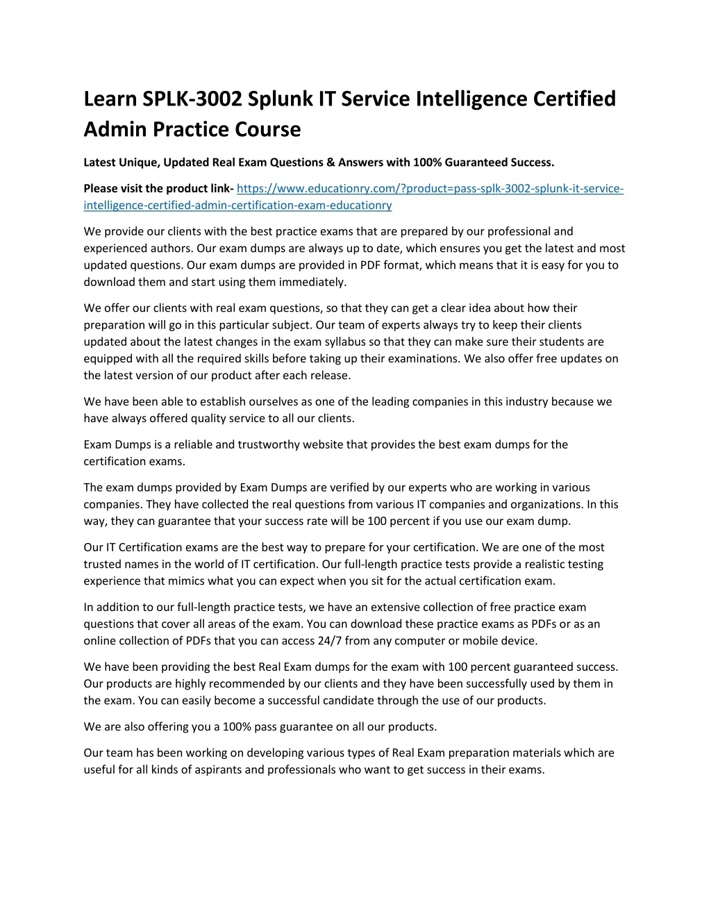 PPT - SPLK-3002 Splunk IT Service Intelligence Certified Admin ...