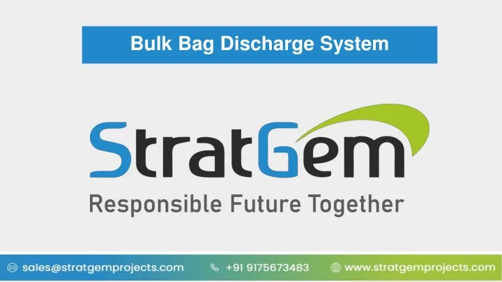 bulk bag discharge system
