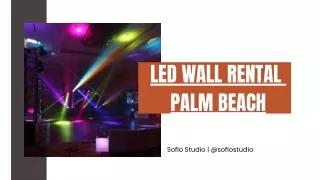 LED Wall Rental Palm Beach