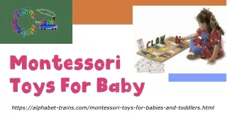 Ignite Learning and Fun: Montessori Toys for Babies and Toddlers