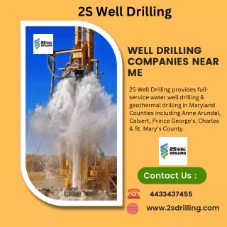 Well Drilling Companies Near Me
