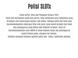 POLISI SLOTx