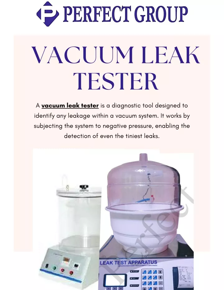 vacuum leak tester