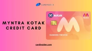 Myntra Kotak Credit Card - Apply Online, Benefits & Fee