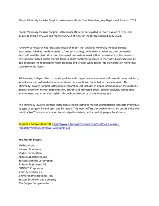 global minimally invasive surgical instruments