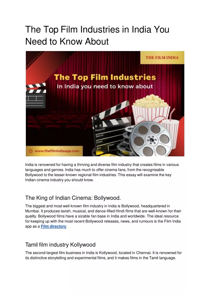 the top film industries in india you need to know about