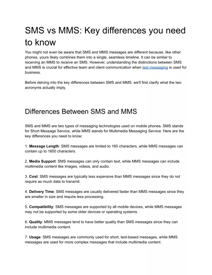 sms vs mms key differences you need to know