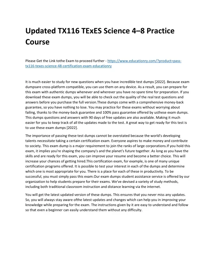 TEXES Science 4-8 Practice Test – Online Free Resources for Success