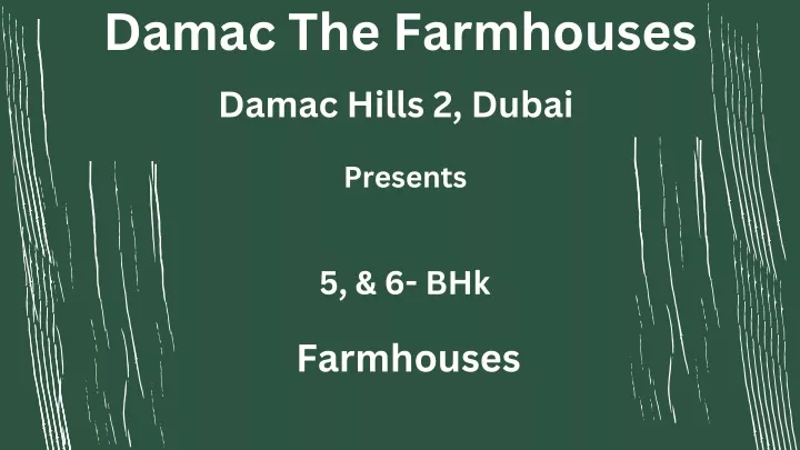 damac the farmhouses damac hills 2 dubai