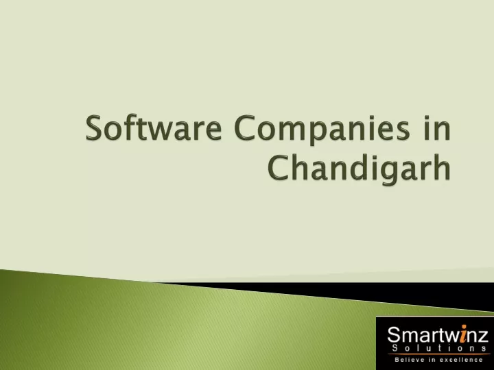 software companies in chandigarh