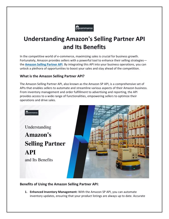 understanding amazon s selling partner