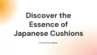 Discover the Essence of Japanese Cushions