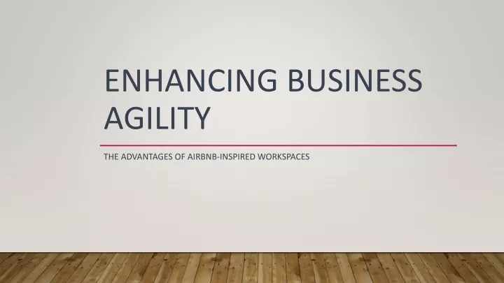 enhancing business agility