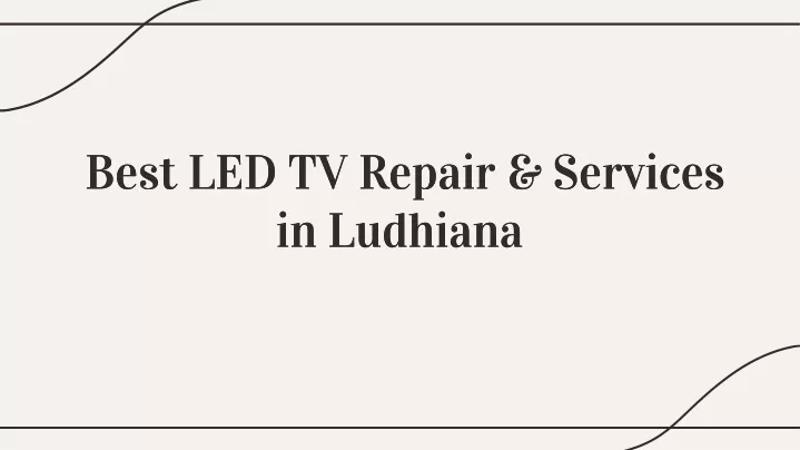best led tv repair services in ludhiana