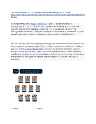 the must have features of hr software