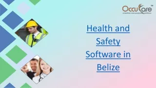 health and safety software in belize