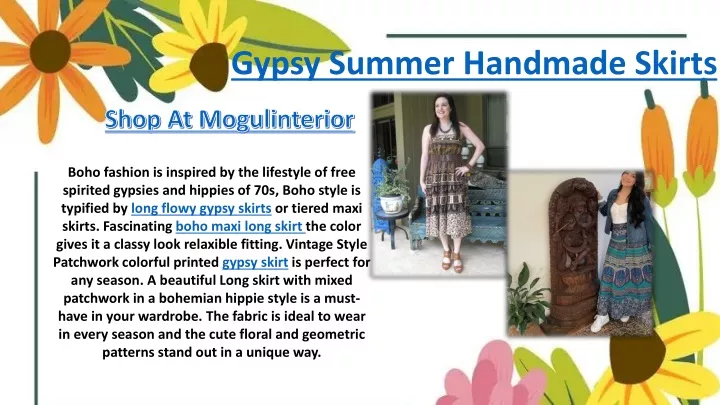 gypsy summer handmade skirts