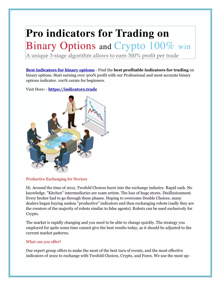 pro indicators for trading on binary options