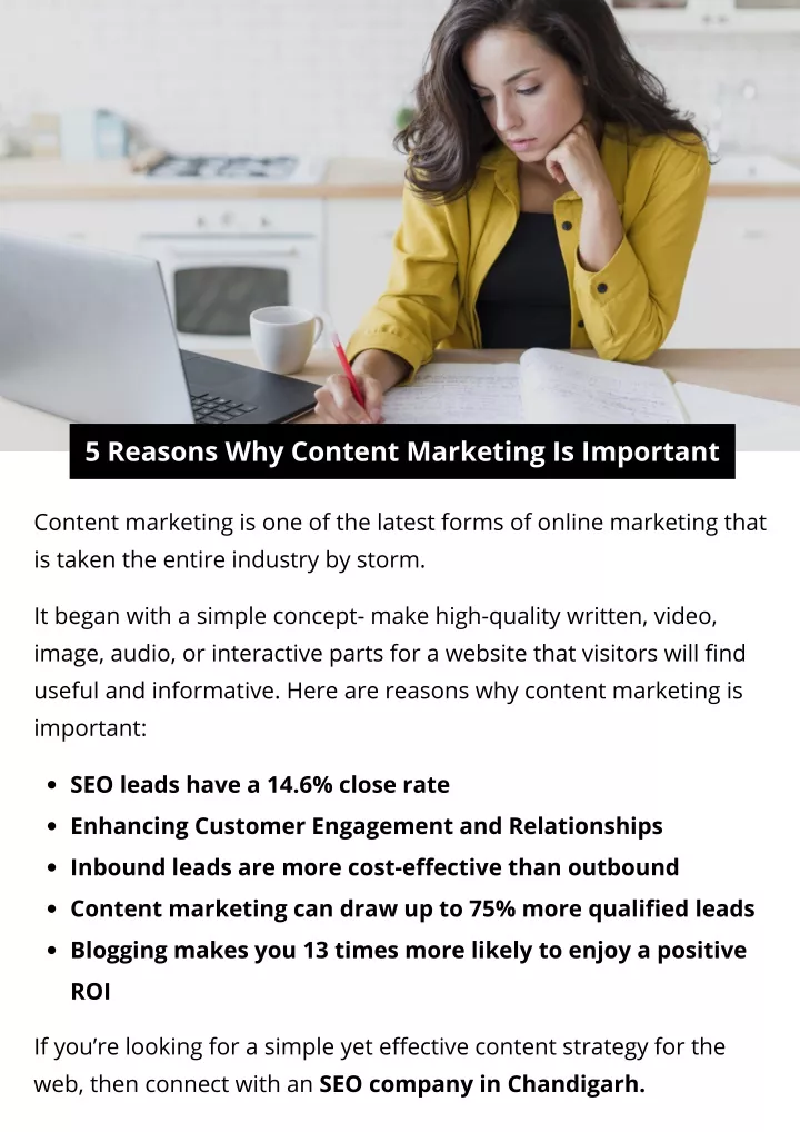 5 reasons why content marketing is important