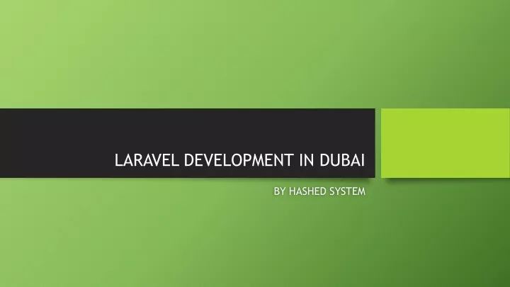 laravel development in dubai