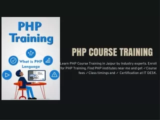 PHP Course Training