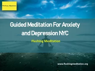 Guided Meditation For Anxiety and Depression NYC