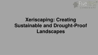 xeriscaping creating sustainable and drought