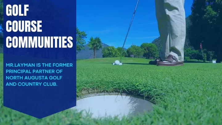 golf course communities