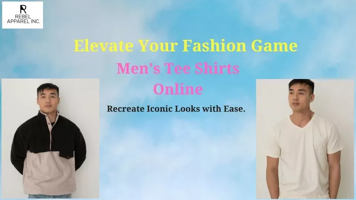elevate your fashion game men s tee shirts online
