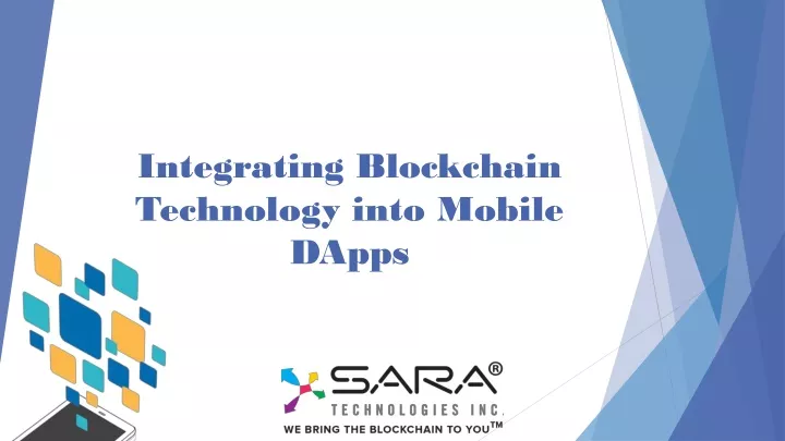 integrating blockchain technology into mobile dapps