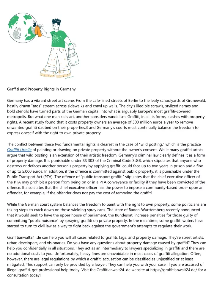 graffiti and property rights in germany