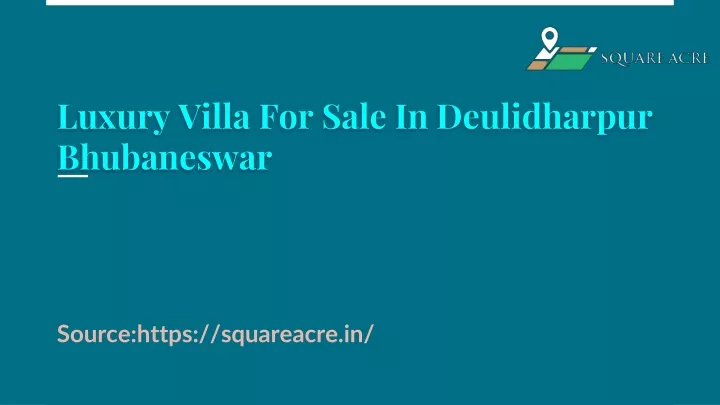 luxury villa for sale in deulidharpur bhubaneswar