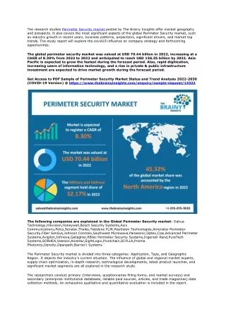 the research studies perimeter security market