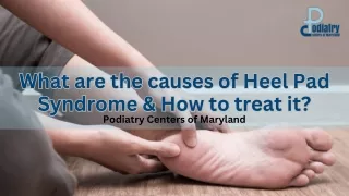 What are the Causes of Heel Pad Syndrome & How to Treat it