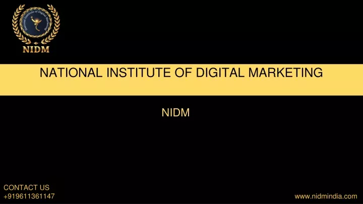 national institute of digital marketing