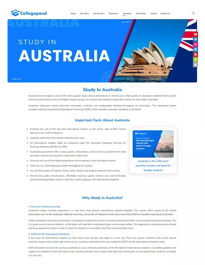 PPT - Study in Australia Colleges, Fees, Cost, Scholarships PowerPoint ...
