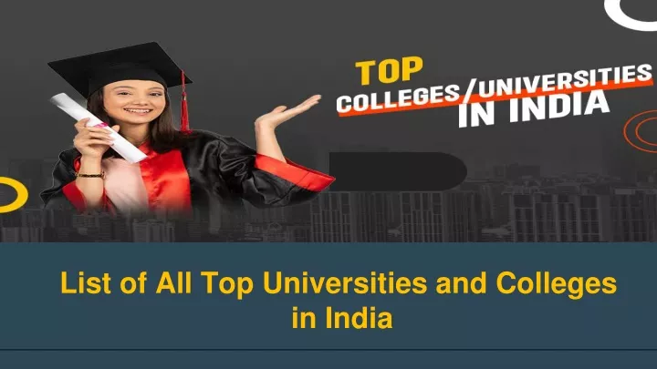 list of all top universities and colleges in india