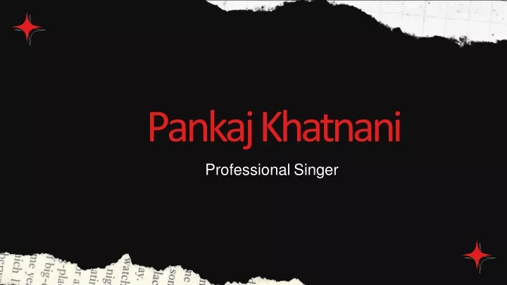 pankaj khatnani professional singer
