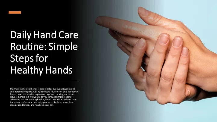 daily hand care daily hand care routine simple