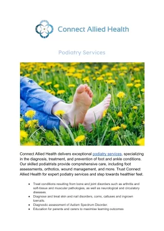 Connect Allied Health Podiatry Services