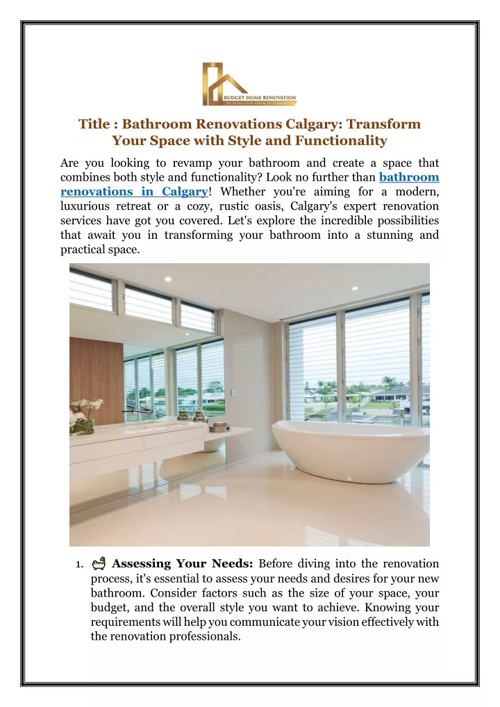 title bathroom renovations calgary transform your