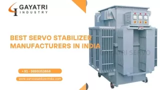 Best Servo Stabilizer Manufacturers in India