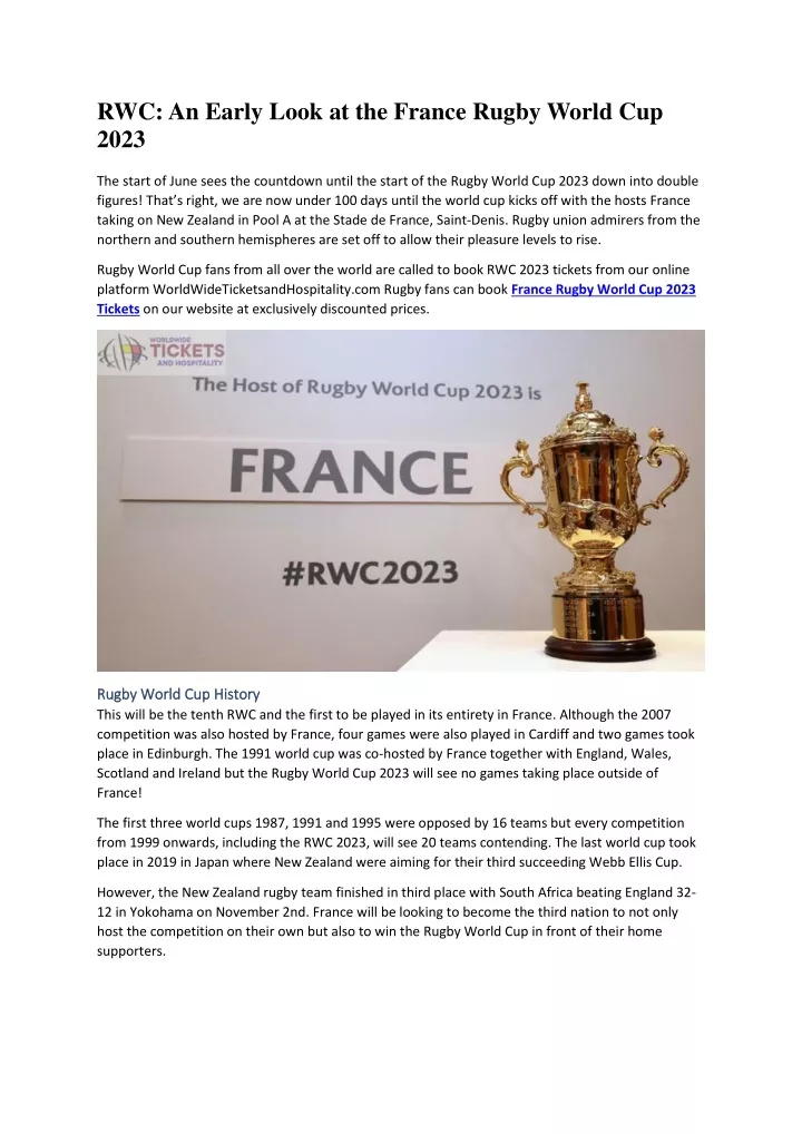 rwc an early look at the france rugby world