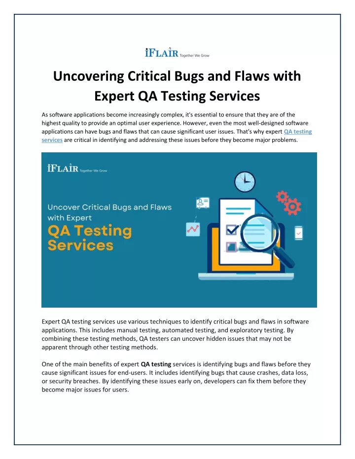 uncovering critical bugs and flaws with expert