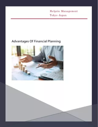 Advantages Of Financial Planning - Helprin Management Tokyo