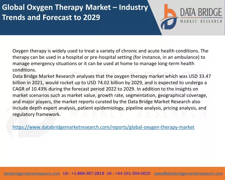 global oxygen therapy market industry trends