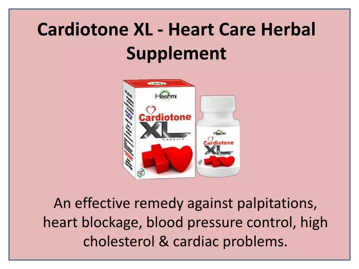 cardiotone xl heart care herbal supplement