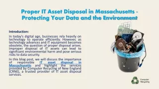 It Asset Disposal In Massachusetts